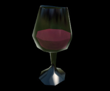 Wildstar Housing - Wine Glass (Half-Filled)